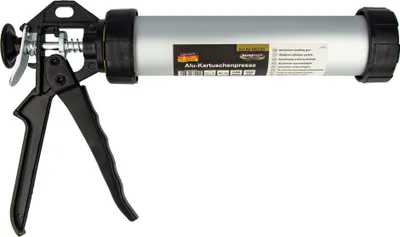 Produktbild von MASTERPROOF PROFESSIONAL Alu-Kartuschenpresse für Silikon, Acryl & Kleber mit Kartusche 310 ml