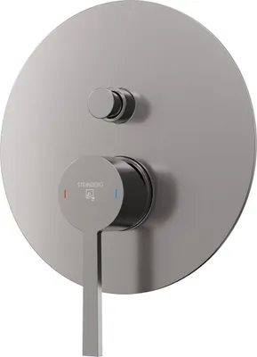 Immagine prodotto di Steinberg Série 260 Mélangeur bain/douche, Set de finition, encastré, 2 consommateurs, rond, 26021033BGM, 26021033BGM