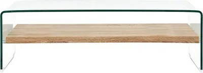 Obrázok produktu pre vidaXL Couchtisch Transparent 98×45×31 cm Srdce sklo