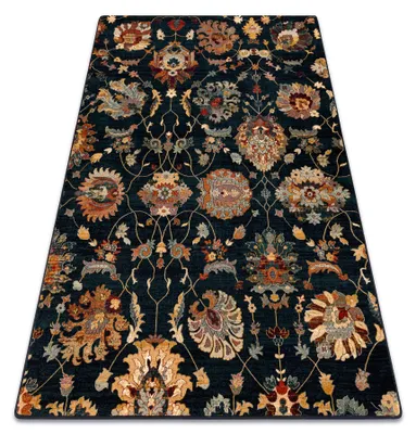 Image de Tapis en laine SUPERIOR LATICA bleu foncé bleu 200x200 cm