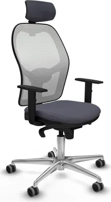 Produktbild von Bürostuhl mit Kopfstütze Piqueras y Crespo 1D086G2 Dunkelgrau