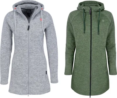 Produktbild von ELKLINE DURCHGEWÄRMT Damen Fleecejacke mit Kapuze, Größe:40, Farbe:Soft Olive