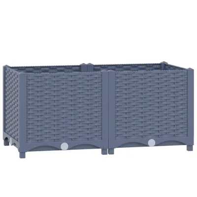 Produktbild von vidaXL Hochbeet 80x40x38 cm Polypropylen