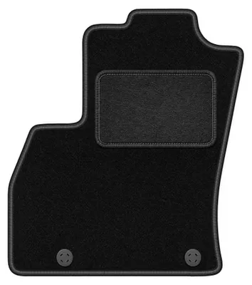 Immagine prodotto di Tappetino guidatore in moquette per Fiat Qubo 2008-2020 (Kombivan 2 osoby) – 1 pezzo, nero, su misura – Wielganizator LUX