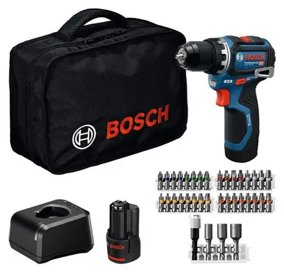 Produktbild von Akku-Bohrschrauber GSR 12V-32, 2x GBA 12V 2.0Ah, 36-tlg. Zubehör, Werkzeugtasche