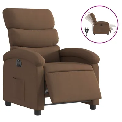 Produktbild von vidaXL Relaxsessel Elektrisch Braun Stoff