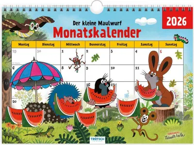 Produktbild von Trötsch Der kleine Maulwurf Monatsterminer Monatskalender 20