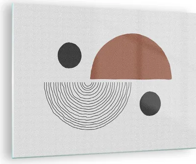 Produktbild von Bilder auf glas - Einteilig - Abstraktion Figuren Geometrisch - 70x50cm - Glasbilder - Wandbilder - Bilder - Wanddekoration aus Glas - Glas Bilder - Wandbild auf Glas - GAA70x50-4153