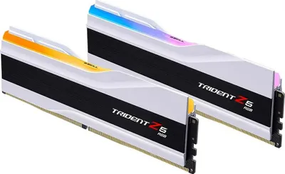 Two RAM modules with RGB lighting are shown diagonally against a white background.