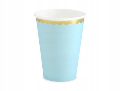 Zdjęcie produktu dla PartyDeco KPP16-001J-EU1, 220 ml, Papier, Jasny Niebieski, 75 mm, 75 mm, 130 mm