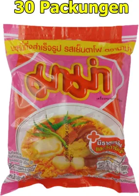 Produktbild von Mama Yentafo 30er Pack (30 x 60g) Asiatische Instant Nudeln