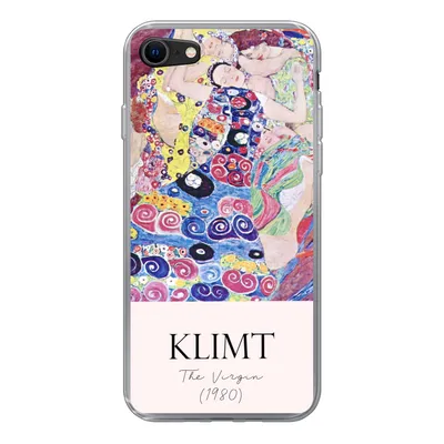 Produktbild von MuchoWow® Handyhülle Schutzhülle Hülle für iPhone SE 2020 Malerei - Jugendstil - Gustav Klimt Silikon Softcase Handy Hülle - Kartenbesitzer