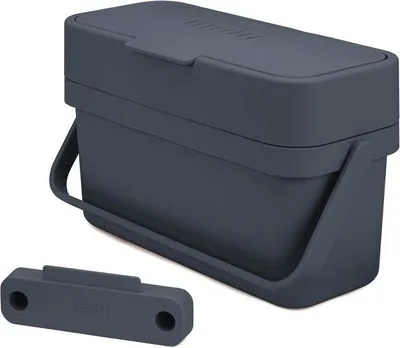 Produktbild von Slimline Keukenabfallbehälter mit Ventilierung - Optionale Montage - 4 Liter - Graphit