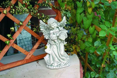 Zdjęcie produktu dla Anioł 38cm rzeźba figura figura figura figury ogrodowe rzeźby rzeźby grób
