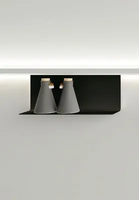 Immagine prodotto di Naber 8041220 mensola transFORM 1 per sistema di ringhiere, nero opaco