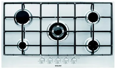 Produktbild von Glem Gas GT955IX Kochfeld Edelstahl Integriert 90 cm 5 Brenner