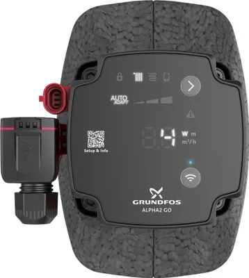 Obrázok produktu pre Vysokoúčinné obehové čerpadlo Grundfos, ALPHA2 GO, 15-60, 130, 220-240 V, 9H DF0, 1 ks.