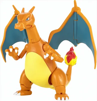 A toy figure of the Pokémon Charizard.