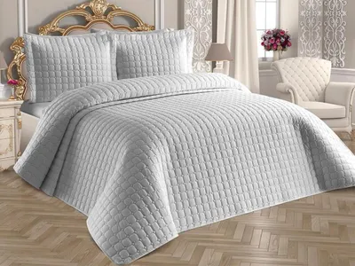 Produktbild von L'Essentiel Linge de Maison, Estiva - Grey, Doppelbett-Tagesdecken-Set, Grau, 100% BAUMWOLLE, 250 x 260 cm