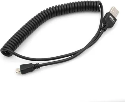 Produktbild von System-S Micro USB Kabel Datenkabel Ladekabel Spiralkabel 30 - 135 cm