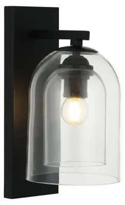 Produktbild von Kinkiet ELARIS, transparent, 1xE27, 15W, Metall, Abmessungen: 31x15x19cm, IP20, Light Prestige