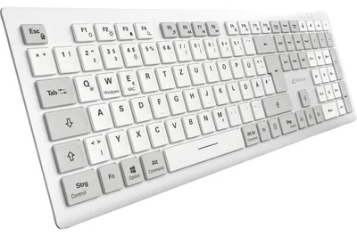 Image de Sharkoon 4044951042340 Sharkoon Bürotastatur OfficePal K30W kabellos weiß