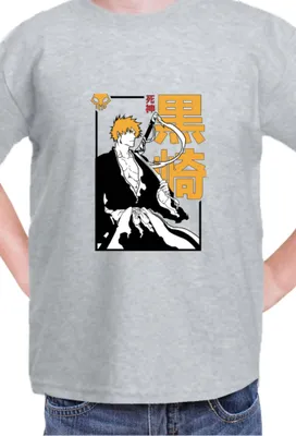 Obrázek produktu pro Dětské Triko Manga Japan Anime Comics Animation Bleach 005, 12-13 Jahr - 152 / Vřesově šedá