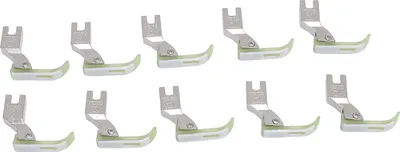 Productafbeelding van 10-delige set, multifunctionele naaivoet voor naaimachine, type T363, geschikt voor ritsen