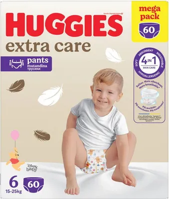 Produktbild von HUGGIES Extra Care Pants vel. 6 (60 ks)