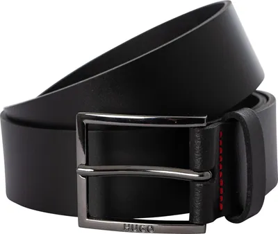 Produktbild von HUGO Geek-Ledergürtel, Schwarz XL