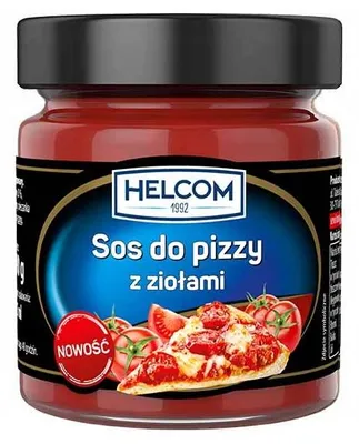 Zdjęcie produktu dla Helcom Sos pomidorowy do pizzy z ziołami 190g