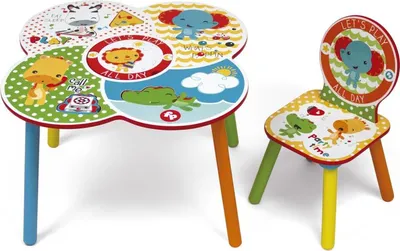 Produktbild von Tisch- und Stuhlset aus Holz Tiere - lets play all day