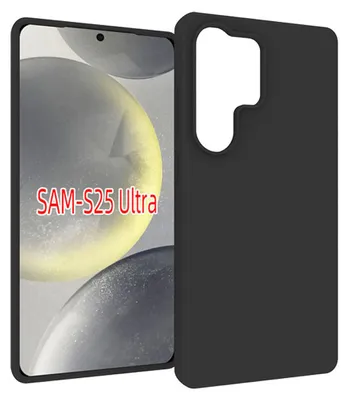 Produktbild von MobyDefend Hülle für Samsung Galaxy S25 Ultra - Dünne matte schwarze TPU Schutzhülle