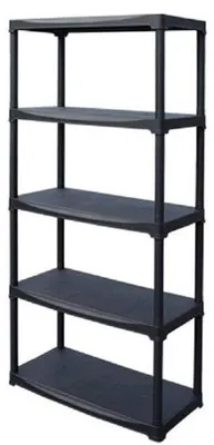 Modulares Regal 5 Böden Polypropylen 80x40x176 cm
