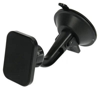 Magnetische Smartphone-Halterung, Saugnapf, 360° drehbar, schwarz