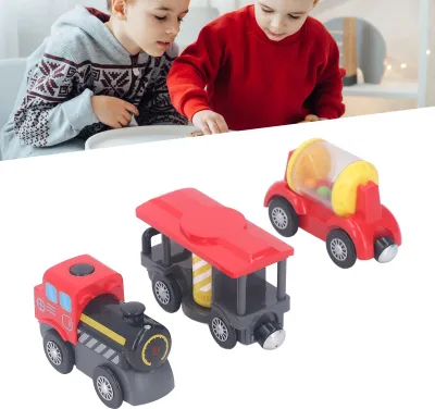 Image de Train à batterie, jouet à connexion magnétique, son interactif, électrique pour enfants, type 2