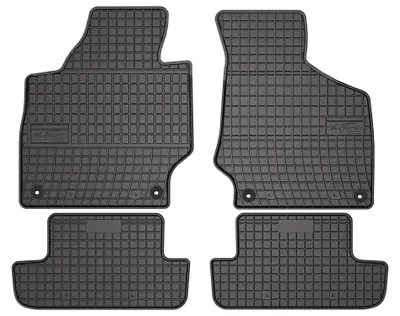 Produktbild von Gummi-Fußmatten für Audi TT II 8J 2006-2014 (Cabrio/Coupé) – 4-tlg, Schwarz, passgenau – Wielganizator SolidPRO
