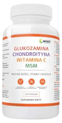 Obrázok produktu pre Wish Glukosamín Chondroitín Vitamín C MSM - 120 kapsúl