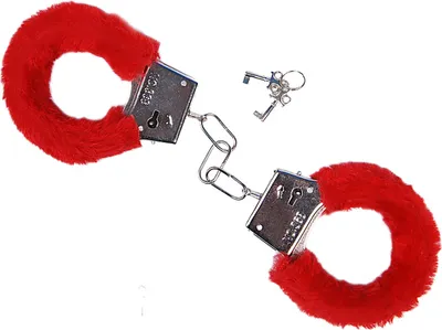 Immagine prodotto di Manette in metallo con peluche incl. 2 chiavi rosse