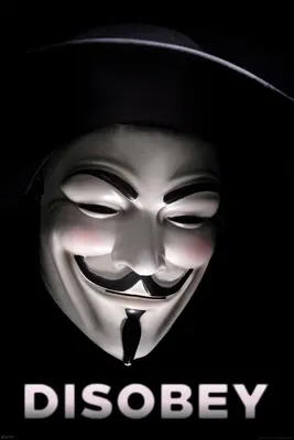 Image de V Mask - Désobéir - Guy Fawkes - Poster 61x91,5 cm
