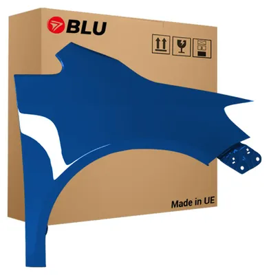 Obrázek produktu pro BLU Blatník náhrada pro VW Volkswagen Golf V Plus / Golf 5 Plus / Golf V+ LA5K Pravý Modrý OlympiaBlau | 2005-2009 | Přední | Lakovaný | Připravený k montáži, Obrázek vytvořený pomocí AI