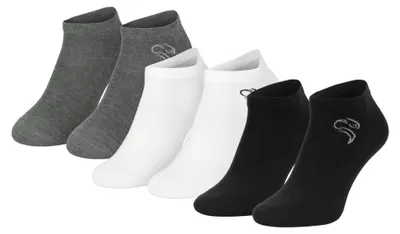 Produktbild von Black Snake Sneakersocken Damen Herren 12 Paar kurz - 43/46 - Schwarz/Grau/Weiß