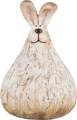 Produktbild von Clayre & Eef Dekorationsfigur Kaninchen 10x9x14 cm Beige Kunststoff
