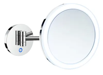 Produktbild von Smedbo OUTLINE - Kosmetikspiegel mit LED-Beleuchtung, PMMA Dual light in Chrom poliert FK485EP
