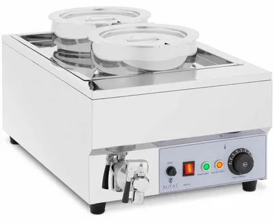 Produktbild von Elektrisches Fondue-Set – Suppenstation – 2 x 7-Liter-Töpfe – 1500 W – mit Hahn
