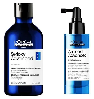 Obrázok produktu pre Loreal Serioxyl Advanced šampón na rednúce vlasy 300ml + Haarausfall-Serum 90ml