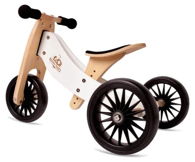 Immagine prodotto di Kinderfeets Tiny Tot Plus, bicicletta 2 in 1, modello "bicicletta senza pedali", colore bianco
