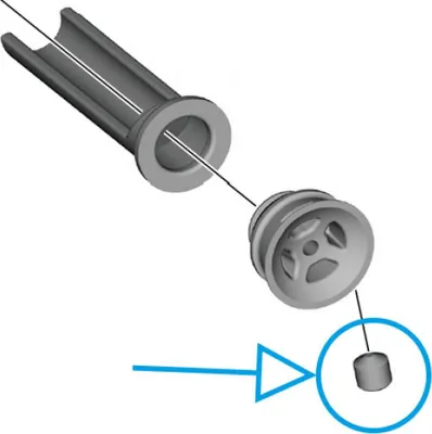 Produktbild von SHIMANO Befestigungsschraube BL-M4100 Ausgleichsbehälterkappe - 1 g, Y1XW9803...