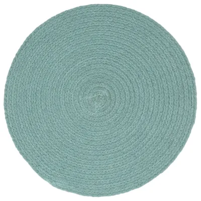 Image de vidaXL Sets de table 6 pcs. Vert 38 cm Rond Coton