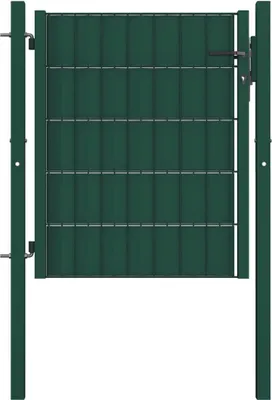 Immagine prodotto di vidaXL Cancello per recinzione in acciaio 100x81 cm Verde